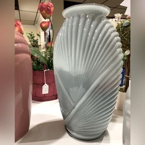 Vintage 1980s tall Art Deco Vase